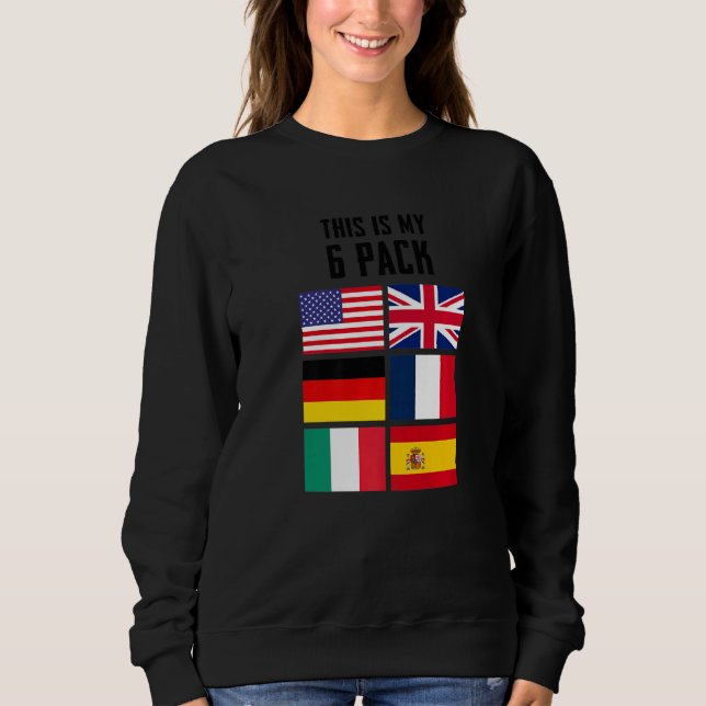 Det här är min 6-pack Sarkastic Graphics Design 1 T Shirt (Framsida)