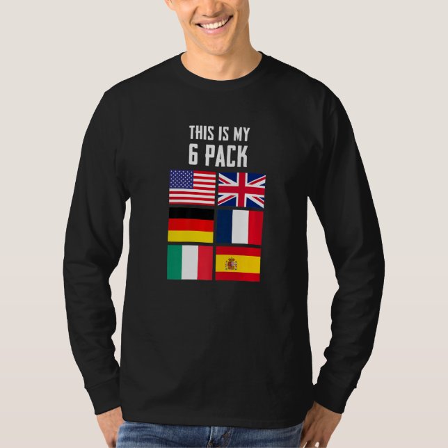 Det här är min 6-pack-snåla Sarkastic Graphics-des T Shirt (Framsida)