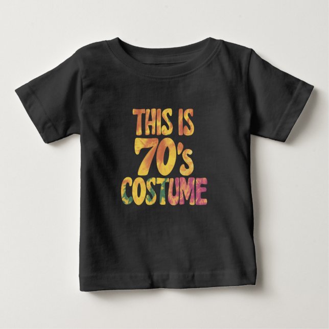 Det här är min 70-åring Groovy Tie Dye Halloween T Shirt (Framsida)