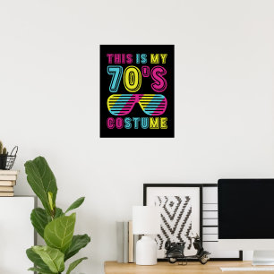 Det här är min 70-sekunders kostym - Retro-färgful Poster