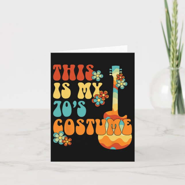 Det här är min 70-talets Roligt Groovy Peace Hallo Kort (Framsida)