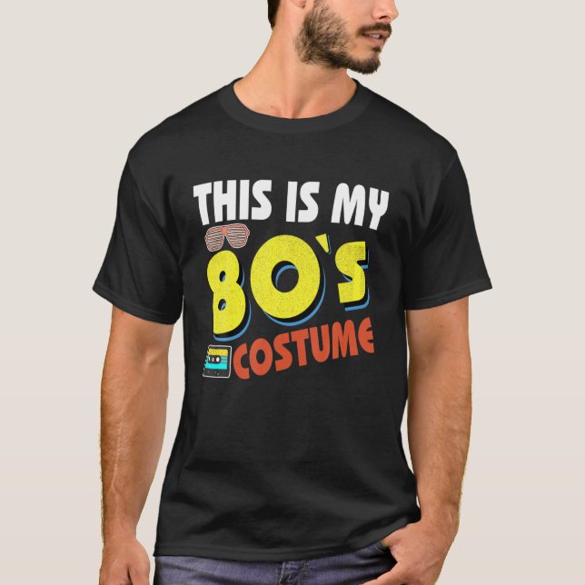 Det här är min 80 Bro 80's Party Tee Costume Funny (Framsida)