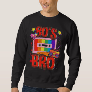 Det här är min 80-tals bror åttiotals Vintage Retr Lång Ärmad Tröja