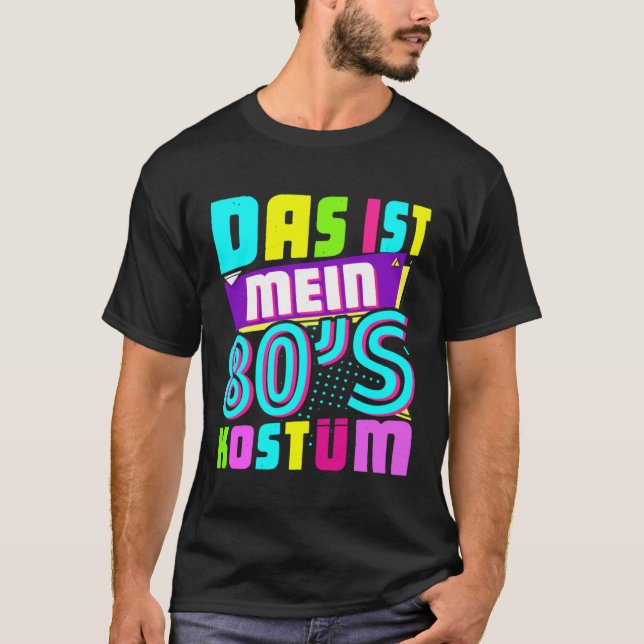 Det här är min 80-talskonst - 80-talets temaparty  t shirt (Framsida)