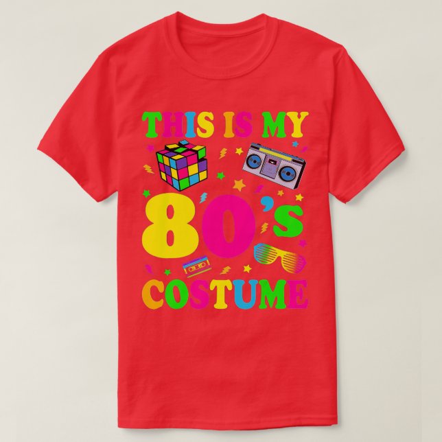 Det här är min 80-talskonst på 1980-talet Party T Shirt (Design framsida)