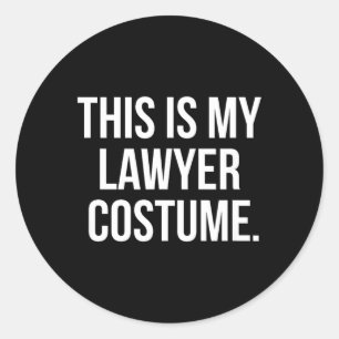Det här är min advokatkostym rolig halloween tröja runt klistermärke