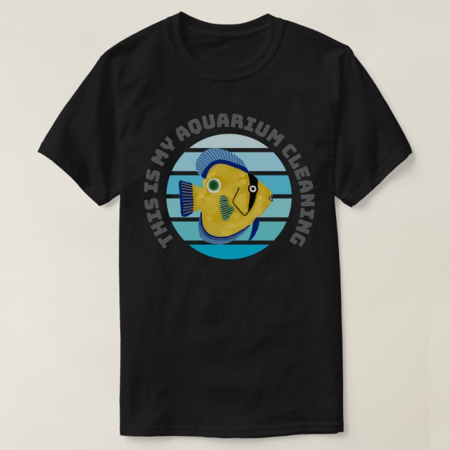 Det här är min akvarium städning Lungpapegoja B T Shirt (Design framsida)