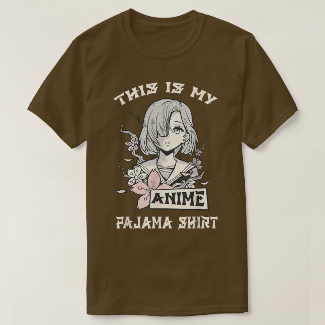 Det här är min Anime Pajama Women Otaku Pajamas Gi T Shirt (Design framsida)