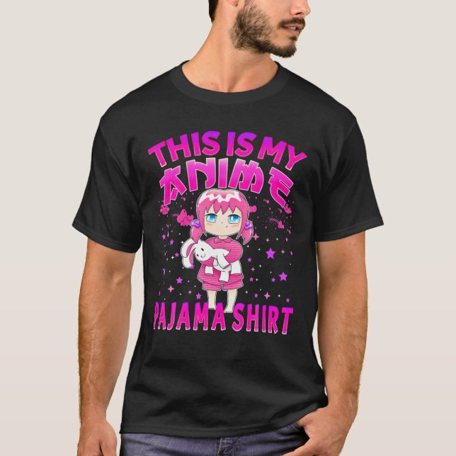 Det här är min Anime Pajama Women Otaku Pajamas Gi T Shirt (Framsida)