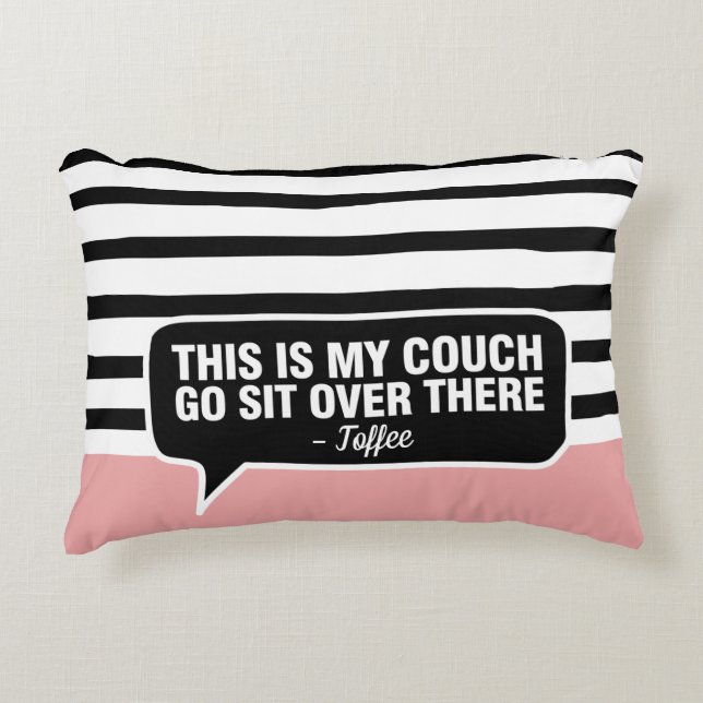 Det här är min Anpassningsbar Gift Pet namn Person Prydnadskudde (Framsidan)