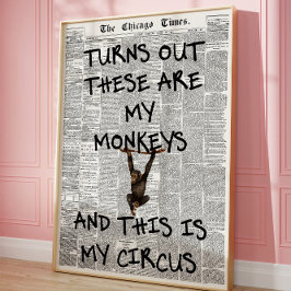 Det här är min apa-nyhet poster