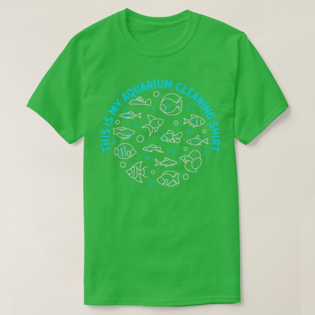Det här är min Aquarium Städning 36 T Shirt (Design framsida)