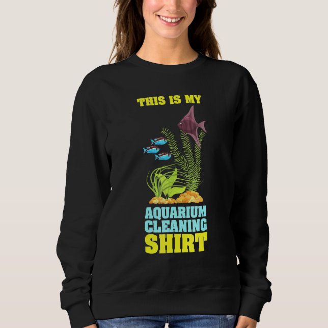 Det här är min Aquarium Städning Akvarist Fsh Aqua T Shirt (Framsida)
