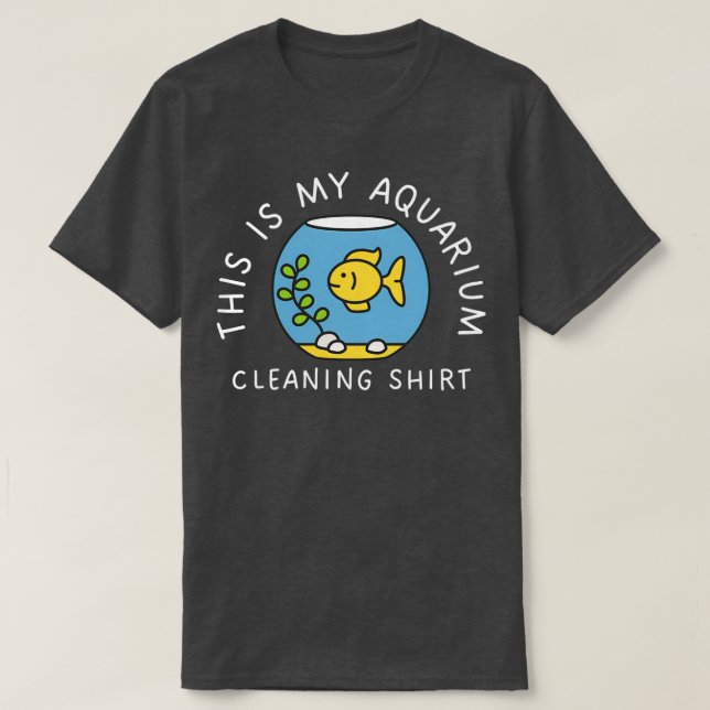 Det här är min Aquarium Städning Lung Fish Älskare T Shirt (Design framsida)