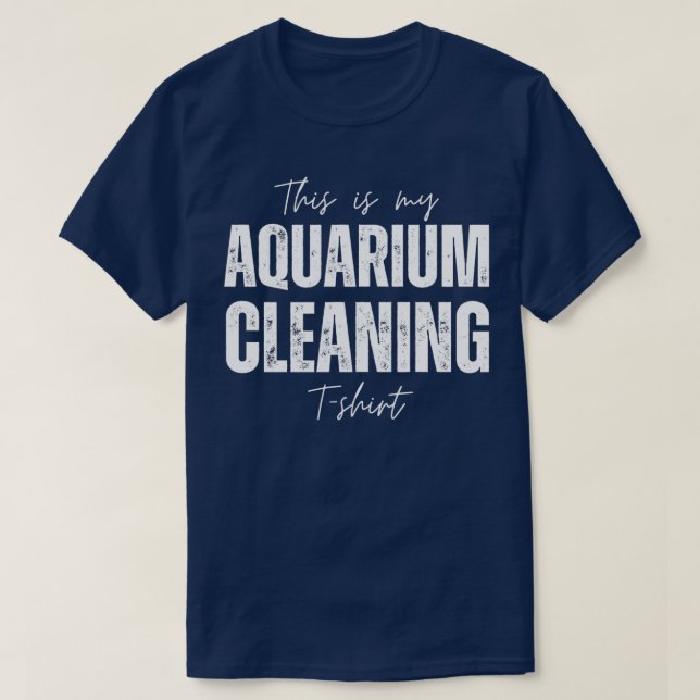Det här är min Aquarium Städning Lung Fish Älskare T Shirt (Design framsida)