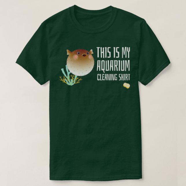 Det här är min Aquarium Städning Shirt med Cute Pu T Shirt (Design framsida)