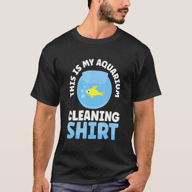 Det här är min Aquarium-Städning T Shirt (Framsida)