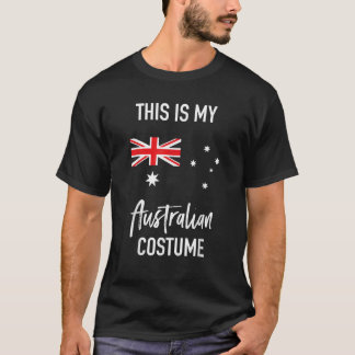 Det här är min australiska Costume T Shirt Funny H