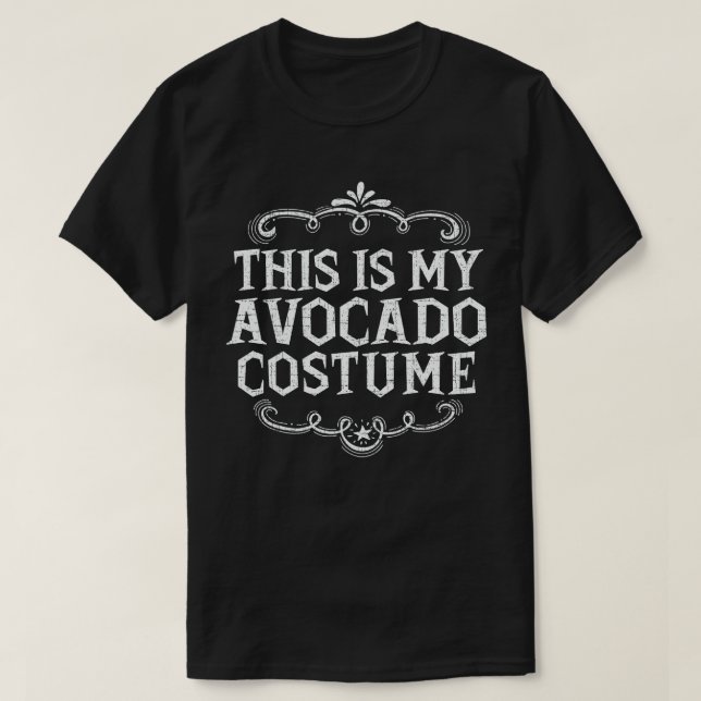 Det här är min Avocado Costume Funny Lazy Hallowee T Shirt (Design framsida)