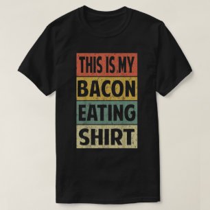 Det här är min Baco Eating Shirt Gris Älskare T