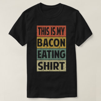 Det här är min Baco Eating Shirt Gris Älskare T