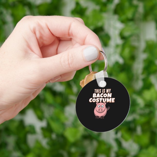 Det här är min Bacon Costume Gris Nyckelring (Hand)