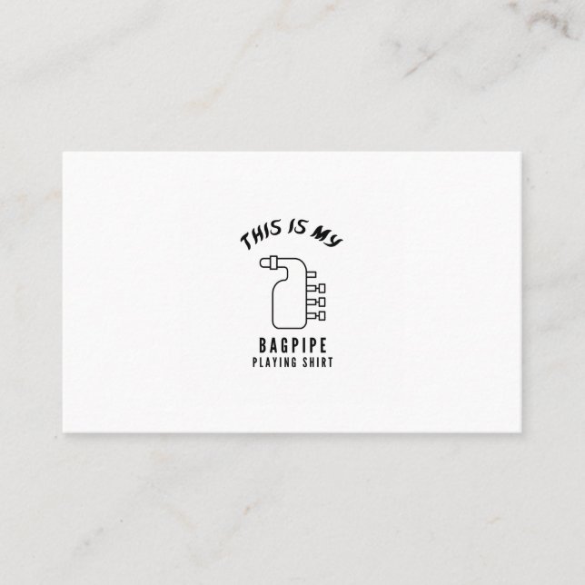 Det här är min Bagpipe Visitkort (Framsida)