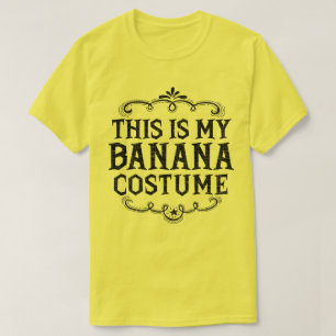 Det här är min Banana Costume Funny Lazy Halloween T Shirt