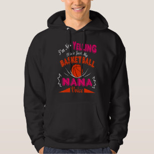 Det här är min basketboll Nana Voice Hoodie