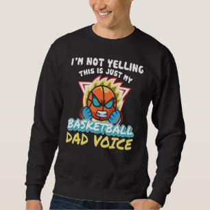 Det här är min basketboll Pappa Voice Hoo Lång Ärmad Tröja