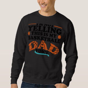 Det här är min basketboll Pappa Voice Spo Lång Ärmad Tröja