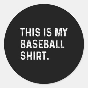 Det här är min baskiska Shirt - Pitcher Catcher Ma Runt Klistermärke