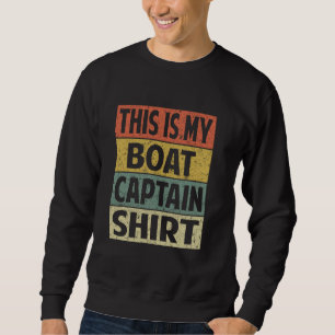 Det här är min båtkapten Shirt Ocean Boa... Lång Ärmad Tröja