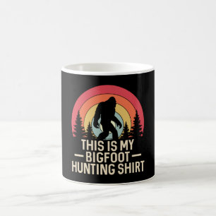 Det här är min Bigfoot-jakttröja Bigfoot Retro Kaffemugg