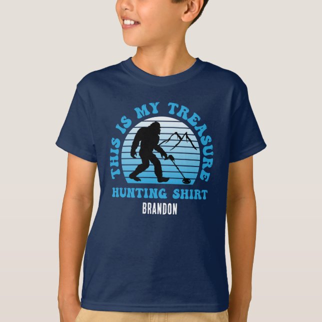 Det här är min Bigfoot Sasquatch Treasure Hunting T Shirt (Framsida)