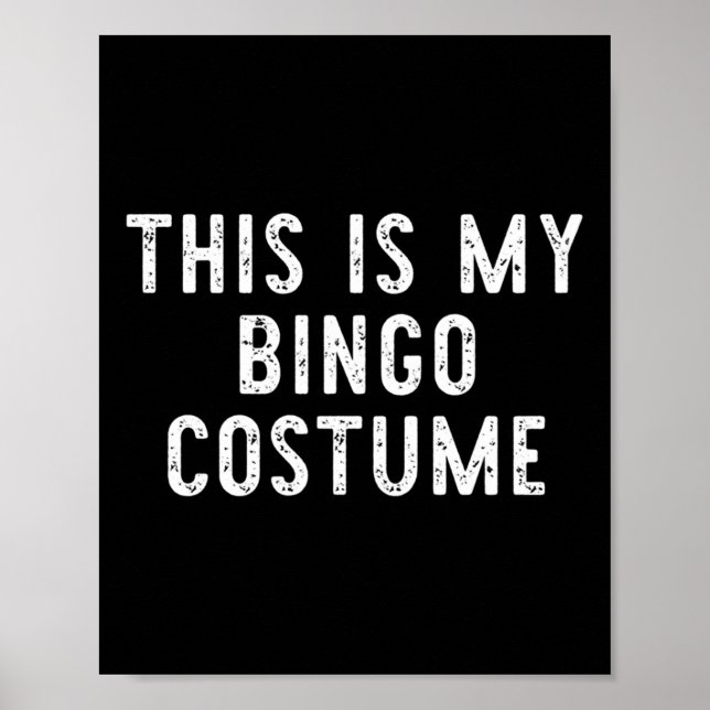 Det här är min Bingo Costume Halloween Lädny Easy  Poster (Framsidan)