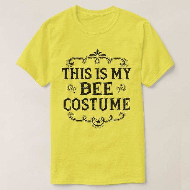 Det här är min bistume Funny Lazy Halloween T Shirt (Design framsida)
