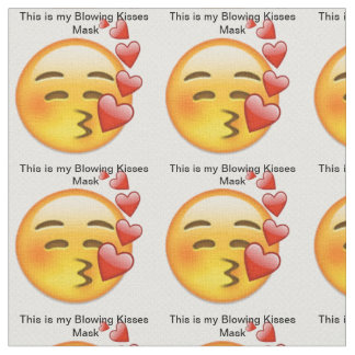 Det här är min blåaktiga kissmask tyg