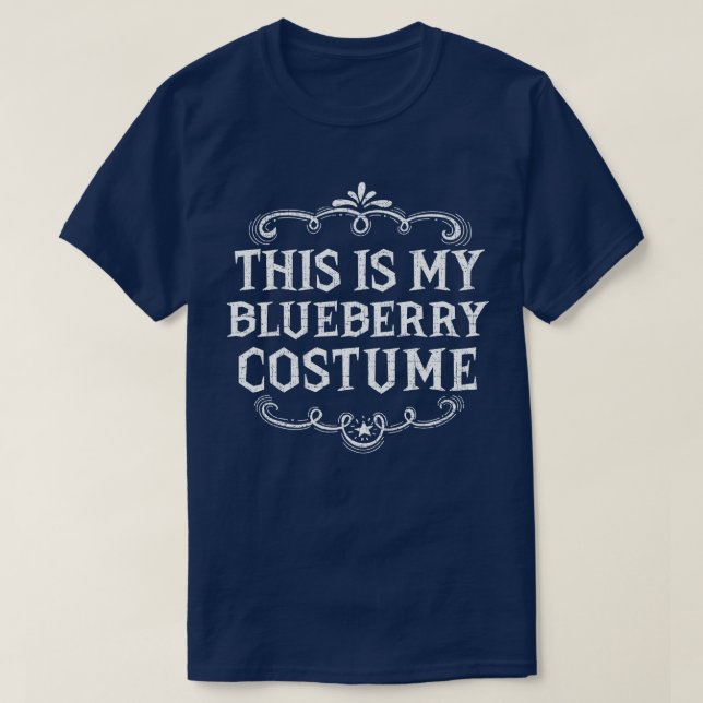 Det här är min blueberry Costume Funny Lazy Hallow T Shirt (Design framsida)