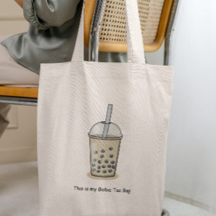 Det här är min Boba Tea och mjölk Bag Tygkasse