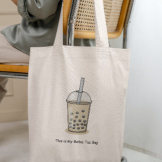 Det här är min Boba Tea och mjölk Bag Tygkasse