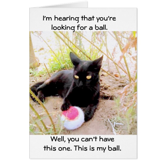 Det här är min Boll Hälsningskort (Framsidan)