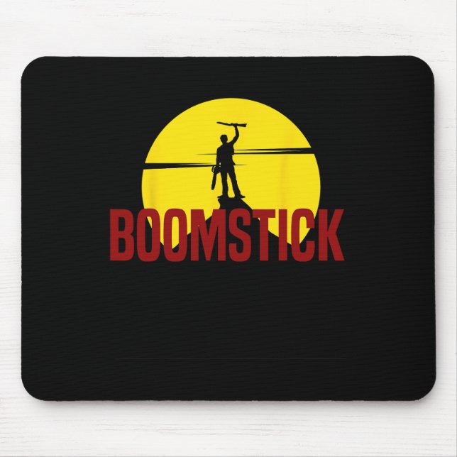 Det här är min boomstick Pistol Dead Red Evil Musmatta (Framsidan)