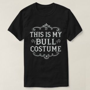 Det här är min Bull Costume Funny Lazy Halloween T Shirt
