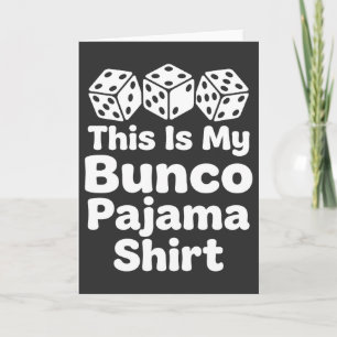Det här är min Bunco Pyjamaskoja, rolig present Kort