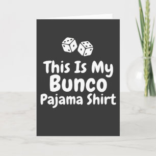 Det här är min Bunco Pyjamaskoja, rolig present Kort