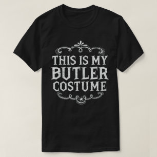 Det här är min Butler Costume Funny Lazy Halloween T Shirt