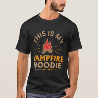 Det här är min Campfire Hoodie Camping T Shirt