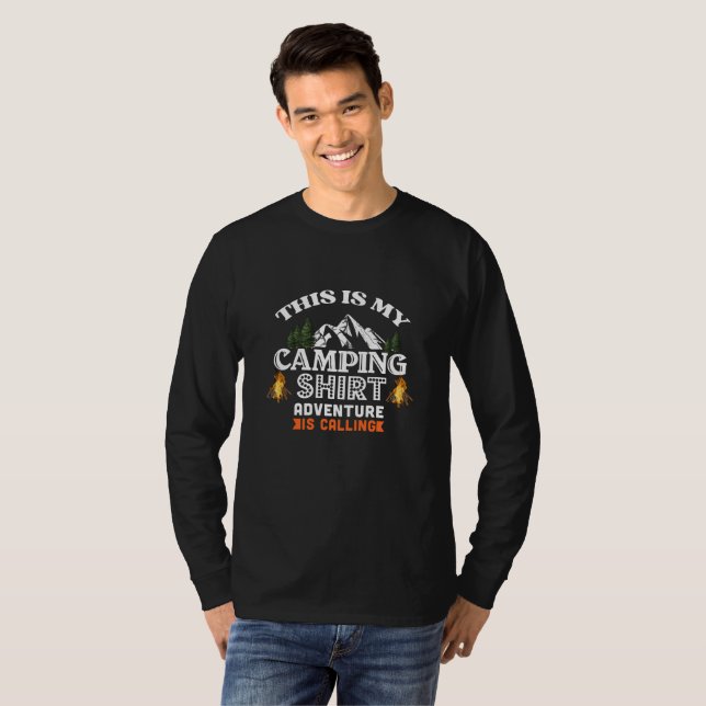 Det här är min Camping Äventyr T Shirt (Hel framsida)