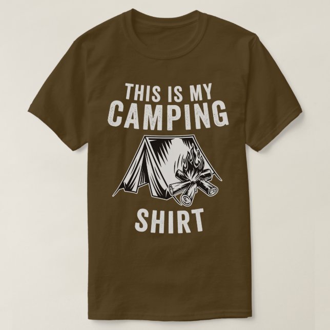Det här är min Camping-fantastiska Camper Gift T Shirt (Design framsida)